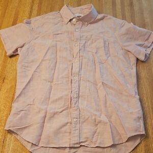 GAP Men's Light Pink Casual Button Down Shirt